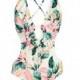 Sexy Open Back Hollow Out Slimming Floral Strappy Top Swimsuit - Bonny YZOZO Boutique Store