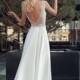 Ivory lace dress boho wedding dress lace dress bohemian wedding dress 2018 v back cut wedding long train wedding gown lace dress bridal gown
