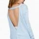 Oversized Vogue Sexy Open Back Jersey One Color Fall Sweater - Bonny YZOZO Boutique Store