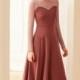 Elegant Vintage Split Front Solid Color Trail Dress High Waisted Heart-shape Dress - Bonny YZOZO Boutique Store