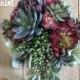 New! FAUX Succulent Wedding; Bouquet, Boutonierre, Corsage, Customized Faux Wedding Succulents, Bridal Bouquets, Wedding FAUX Succulents