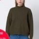 Must-have Oversized Vogue Simple High Neck Winter 9/10 Sleeves Knitted Sweater Top Sweater - Bonny YZOZO Boutique Store