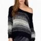 Vogue Column Scoop Neck Long Sleeves Floral Sweater - Bonny YZOZO Boutique Store