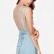 Vogue Sexy Sweet Open Back Sleeveless One Color Summer Tie Dress - Bonny YZOZO Boutique Store