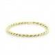 Twist Ring - 14k Solid Gold Twisted Rope Wedding Band - Twist Stacking Ring -  1.2 mm Wedding Ring - Wedding Band