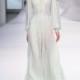 Curvy V-neck Trail Dress Extra Long Chiffon Shine Spring 9/10 Sleeves Formal Wear Dress - Bonny YZOZO Boutique Store