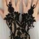 Wedding Gloves, Bridal Gloves, Black lace gloves, Handmade gloves, Goth bride glove bridal gloves lace gloves fingerless gloves, Steampunk