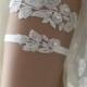 Bridal lace garter, wedding garter, Garter set, ivory garter, pearl garter