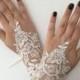 Ivory silver Bridal Gloves Wedding Gloves, Ivory lace gloves, Handmade gloves, Ivory bride glove bridal gloves lace gloves fingerless gloves