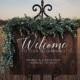 Custom Wood Welcome to Our Beginning Sign Personalized for Weddings Receptions And Events Handmade Welcome Sign