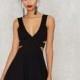 Vogue Sexy Open Back A-line Low Cut Zipper Up Dress - Bonny YZOZO Boutique Store