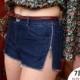 2017 summer new products personality Girl on both sides of the zipper elements denim hot pants shorts - Bonny YZOZO Boutique Store