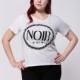 Vogue Printed Scoop Neck Alphabet Short Sleeves T-shirt - Bonny YZOZO Boutique Store