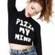 2017 summer new women's sexy navel-baring the letters printed base shirt turtle neck cropped sleeve t-shirt - Bonny YZOZO Boutique Store