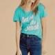 Oversized Vogue Simple Printed Scoop Neck Short Sleeves Alphabet Summer T-shirt - Bonny YZOZO Boutique Store