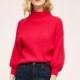 Must-have Fall 9/10 Sleeves Red Knitted Sweater Top Sweater - Bonny YZOZO Boutique Store