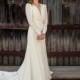 Classic and Elegant Long Sleeve Wedding Dress, Deep V, Custom Made, Bridal, Gown, Chiffon, Boho, Bohemian, Vintage Style