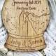 Magnet save the date, wooden save the date , Rustic save the date. Winter wedding,   save the date, Christmas save the date, Snowglobe.