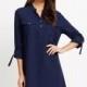 Office Wear Oversized Vogue 3/4 Sleeves Pocket One Color Summer Dress - Bonny YZOZO Boutique Store
