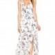 Vogue Split Open Back Printed Halter Sleeveless Floral Summer Tie Dress - Bonny YZOZO Boutique Store