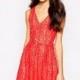 Elegant Sweet Ruffle Slimming Sleeveless One Color Summer Lace Dress - Bonny YZOZO Boutique Store