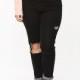 Ripped Slimming Edgy Black Jeans Casual Trouser - Bonny YZOZO Boutique Store