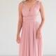 Dusty pink Infinity Dress Bridesmaid Dress Prom Dress Convertible Dress Wrap Dress