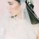 Bridal boho veil-Juliet cap veil- Lace Gold flower bridal veil-Swarovski crystal veil-fingertip veil- wedding veil-blusher- style 106