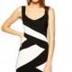Vogue Solid Color Slimming Sleeveless Black & White Spring Dress - Bonny YZOZO Boutique Store