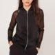 Slim short fall 2017 women new fashion zipper gauze jacket - Bonny YZOZO Boutique Store