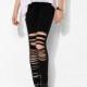 Ripped Slimming Summer Casual Black Tight Skinny Jean Long Trouser - Bonny YZOZO Boutique Store