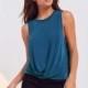 Must-have Simple Split Ruffle Sleeveless Summer Sleeveless Top T-shirt - Bonny YZOZO Boutique Store