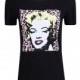 Must-have Vogue Simple Printed Scoop Neck Short Sleeves Famous People Leopard Summer T-shirt - Bonny YZOZO Boutique Store