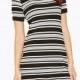 Must-have Vogue Mini Short Sleeves Stripped Summer Dress - Bonny YZOZO Boutique Store