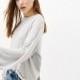 Oversized Vogue Bishop Sleeves Scoop Neck Jersey One Color Fall Casual 9/10 Sleeves Sweater - Bonny YZOZO Boutique Store