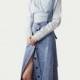 2017 spring new slim V collar waist long-sleeved suit skirt female strap high open fork skirt - Bonny YZOZO Boutique Store
