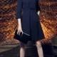 Vogue Attractive Slimming Curvy Tie 9/10 Sleeves Blue Coat - Bonny YZOZO Boutique Store