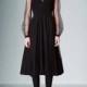 Vogue Bishop Sleeves High Waisted Tulle Spring Black Formal Wear Dress - Bonny YZOZO Boutique Store