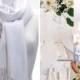 White Pashmina Scarf Shawl / Personalized Initial Shawl / Bridesmaid Shawl / Wedding Accessories / Pashmina Shawl / Bridesmaid Gift