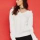Vogue Sexy Simple Open Back V-neck One Color Fall 9/10 Sleeves Sweater - Bonny YZOZO Boutique Store
