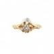 14 Karat Yellow Gold Diamond Victorian Ring, Antique Engagement Ring, Diamond Engagement Ring, Antique Diamond Ring, Engagement Ring