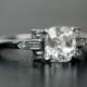 1.50 Carat Antique Cushion Cut Diamond Engagement Ring GIA Certified