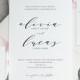 Wedding Invitation Template, TRY BEFORE You BUY, Instant Download, 100% Editable Template, Printable Invitation Set, Rsvp & Detail Cards