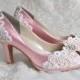 Wedding Shoes - Wedding Accessories- Womens Shoes, Wedding Heels Wedding Shoes Bridal Shoes Wedding Lace Peep Toe 2 3/4" Heels, Bridal Shoes