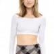 Vogue Cap Sleeves Scoop Neck Fall Crop Top Knitted Sweater - Bonny YZOZO Boutique Store