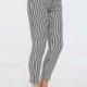 Must-have Vogue Slimming Black & White Casual Stripped Long Trouser - Bonny YZOZO Boutique Store