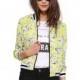 Oversized Vogue Vintage Printed Floral Fall Casual Cardigan Baseball Jacket Top Coat - Bonny YZOZO Boutique Store