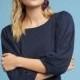 Vogue Ruffle Scoop Neck Bubble Sleeves One Color Fall T-shirt - Bonny YZOZO Boutique Store