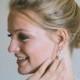 Cubic Zirconia Earrings, Bridal Earrings, Wedding Earrings, Drop Wedding Earrings, Rhinestone Earrings, Rose gold Earrings