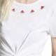 Must-have Vogue Simple Sweet Embroidery Watremelon Summer Short Sleeves T-shirt - Bonny YZOZO Boutique Store